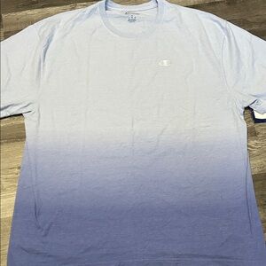 Champion Men's Light to Dark Blue Ombre Tee